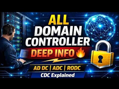 All Domain Controller Explained 🔥 | AD DC, ADC, RODC & CDC Full Deep Info (Hindi)