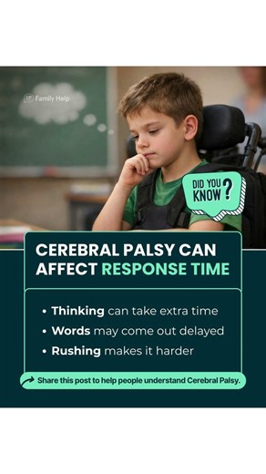 Cerebral Palsy Can Affect Response Time
