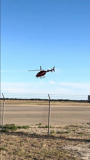 AeroCare Jet Ranger Med Vac helicopter take off