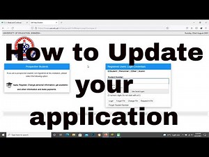 How to Update UEW online Application Details