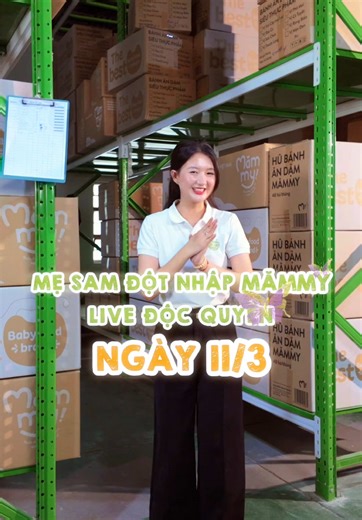9h sang ngày 11/3 vào live săn deal 9k, 19k, 29k của Mămmy nha các mom. Ngoài ra còn rất nhiều quà tặng trong live. Nhớ đăng ký sự kiện live và đừng bỏ lỡ phiên live độc quyền lớn nhất năm nha. 😍 #mesamreview #mesam #mămmy