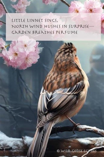 Haiku: Little Linnet Sings