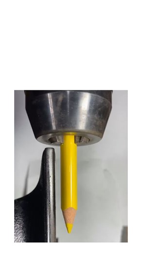 👀 | This X post features a 19-second video demonstrating the creative transformation of a yellow crayon into a miniature spring using a lathe,... | Instagram