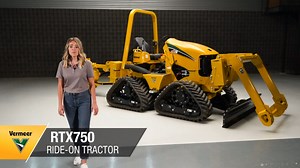 The Vermeer RTX750 ride-on tractor is highly customizable, with a variety of available attachments. Get a closer look. https://bit.ly/3uvyxva | Vermeer Infrastructure
