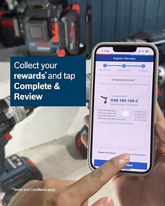 2.7K views · 27 reactions | Quickly register your tools on Bosch BeConnected app with these simple steps! ✅ Scan the tool qr code or manually input the serial and bare tool number ✅ Upload tool nameplate and receipt ✅ Claim e-warranty certificate and exclusive rewards Download the BeConnected app now:​ Android: https://bit.ly/3crv8Fh​ iOS: https://apple.co/3suGyxk​ #BoschProfessional #BeConnected #HardWorkMadeEasier | Bosch Professional Power Tools and Accessories | Facebook