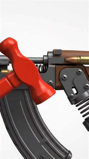 How does the Ak47 mechanism work is it cool 😎 #animation #educational #weaponsystems