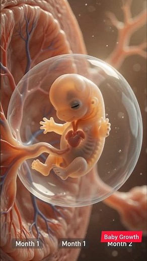 🔥Baby Growth in the Womb Month by Month | Pregnancy 1 to 9 Months | Fetal Development Explained