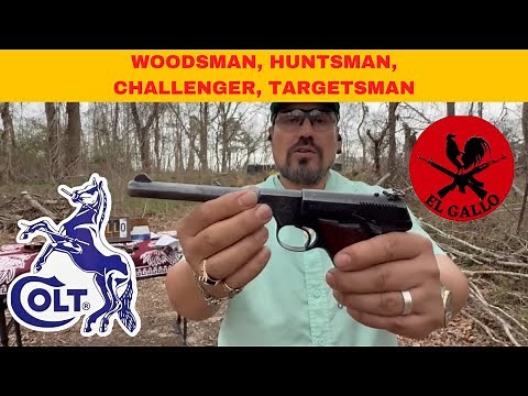 Pistolas Colt en 22L La Woodsman, Huntsman, Challenger, y Targetsman