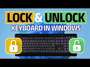 Easiest Way to Lock & Unlock Keyboard on Any Windows PC | Windows 11/10/8/7 #lockkeyboard