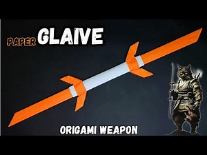 MAKE A DOUBLE-EDGED PAPER SWORD / FUN ORIGAMI WEAPON.
