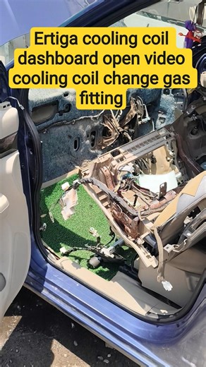 Ertiga cooling coil dashboard open video cooling coil change gas fitting #AC work #funny #shorts