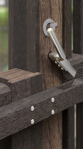 Unique Modern Door Handle Design for gate latching