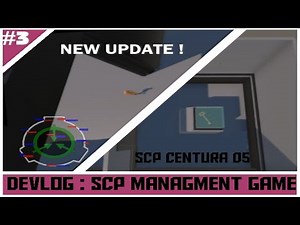 SCP : CENTURA TYCOON | Scp management game | DevLog 3/?? | 3D Models, movements, rooms and SCPs