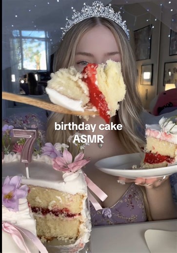 Exciting ASMR Birthday Cake Mukbang Experience