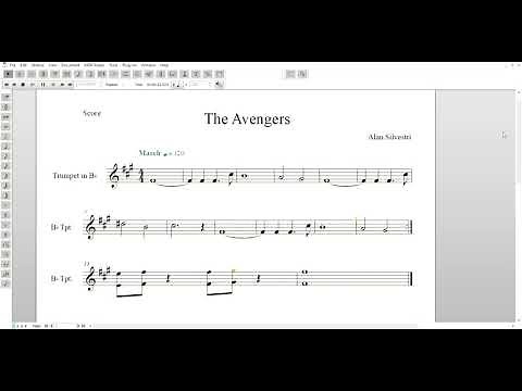 Avengers Theme, Easy Trumpet Sheet Music