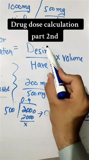 Drug dose calculation part 2 #medzonewithirfan #pharmacology #injection #medicine #dosage #calculation #foryou #fyp #professionalnurse #medico #viralvideo @ⅅℛ ℤℰℰЅℋᎯℕ ЅℋᎯℋℐⅅ