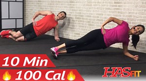 10 Minute Abs Workout for Beginners - HASfit - Free Full Length Workout Videos and Fitness Programs