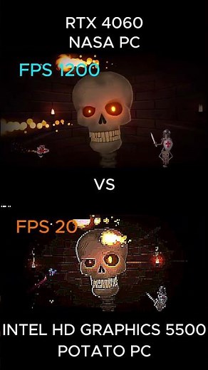 Intel HD 5500 vs RTX 4060 in GD 2.2 💀 #gd #geometrydash