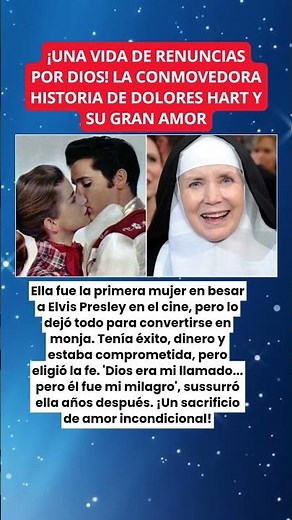 A Life of Sacrifices for God! The Touching Story of Dolores Hart and Her Great Love