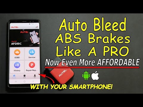 Auto Bleed ABS Brakes With Your Smartphone. Autel AP200C Scan Service Tool - Even More Affordable.