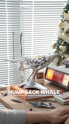 Decmonkey | Exquisite metal, capturing the power and beauty of the humpback whale. #stodeer #mechanical #steampunk #homedecor #3dpuzzle #unboxing... | Instagram