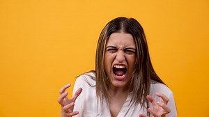 Close Portrait Angry Unhappy Woman Screaming Stock Footage Video (100% Royalty-free) 1024193735 | Shutterstock