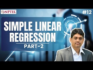 #12 Lecture 8B | Simple Linear Regression & Measure of Goodness & Standard Error