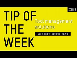 Searching for specific tooling in ZOLLER tool management software | Tip of the Week