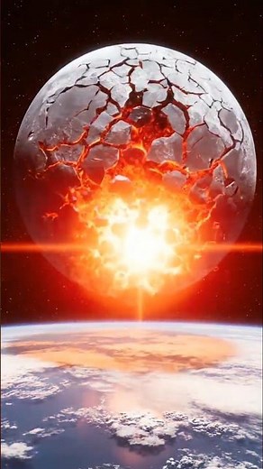 What If the Moon Suddenly Exploded? #TheMoon #SpaceMystery #Astrophysics