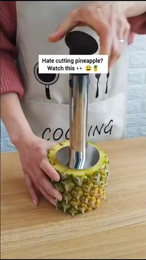 How To Slice Pineapples Like A Pro With This Simple Tool #pineapplecorer #pineapplecutter #shorts