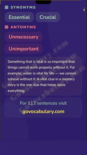 📘 Vital | Word of the Day | 30 March 2026