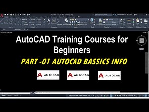 AUTOCAD Training Course For Beginners. | AutoCAD Basics Startup Info| PRRT 01.