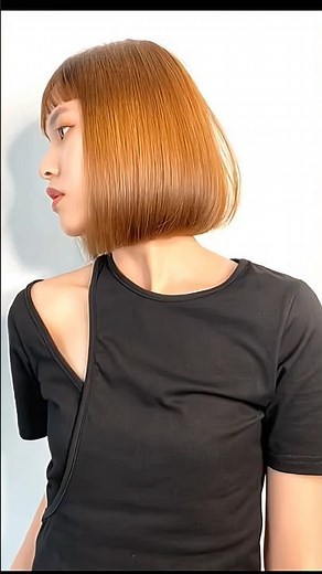 How to get the Perfect Blunt Bob with Bangs ! #Haircut #BobCut #HairTransformation
