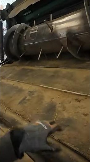 Torn down for repairs. Macdon FD75D Draper Head separated from CA25 adapter to replace center belt