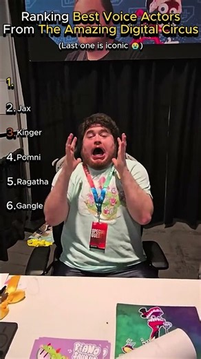 Ranking the Best Voice Actors from The Amazing Digital Circus #voiceactors #tadc #ranking