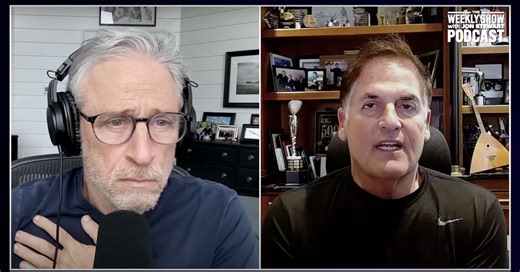 Mark Cuban Tells Jon Stewart Harris Campaign Tried To Give Him ‘Notes’ To Stick To As Surrogat ...