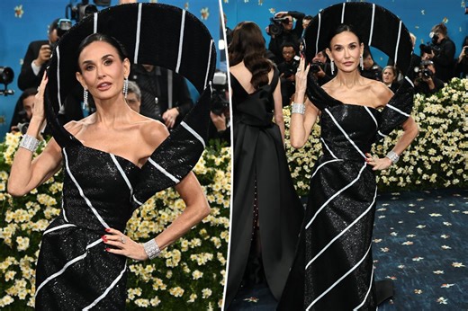 Demi Moore’s sculptural Met Gala 2025 gown features a dramatic head cutout