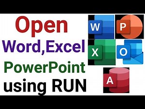 How to open Open Word, PowerPoint, Excel, Outlook, and Access with a Single RUN Command