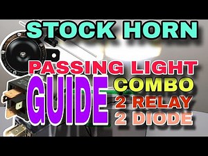 Easy Guide Mini Driving Light V1 + 2 Relay + Horn Combo Passing Light + 2 diodes@PapaLans