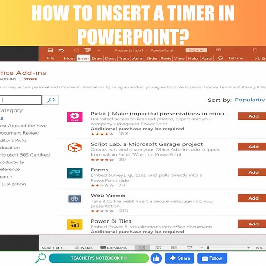 1.1K views · 11 shares | Adding a Timer to a PowerPoint Presentation #timer #powerpoint #Powerpointtips #powerpointdesign #PowerPointslides #powerpointtricks #powerpointtutorial #powerpointtemplates #powerpointanimation | Teacher's Notebook PH | Facebook