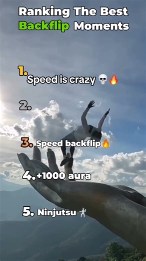 Ranking the best backflip moments #moments #backflip