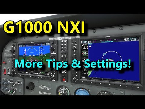 FS2020: G1000 NXI: More Tips & Settings - Map Panning, Squawk Code & More!