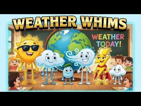 Weather for Kids 🌦️ | Learn About Sun, Rain & Clouds Easily