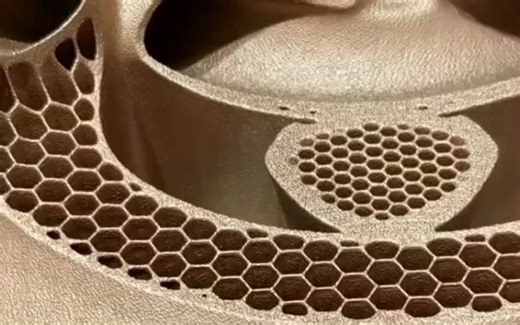 金属3D打印AEROSPIKE 气动火箭发动机实物展示