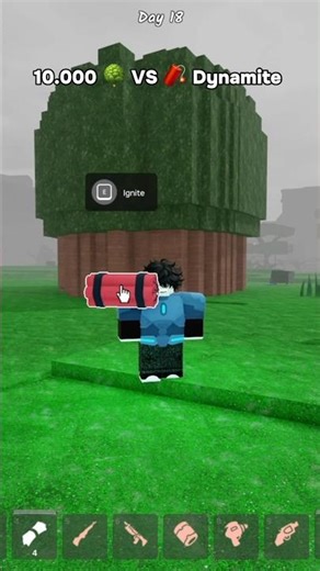 10,000 trees🌳 vs. dynamite🧨 #99nightintheforest #roblox #99nights