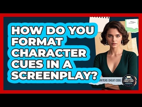How Do You Format Character Cues In A Screenplay?