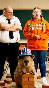 Olivia’s Prank Backfired in Seconds #capybara #animals