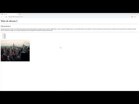 21 Exercice HTML utiliser les balises apprises