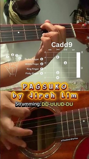 PAGSUKO - Jireh Lim | Easy Guitar Chords Tutorial 🎸✨ #reels #highlights #shortvideo #guitartutorial