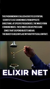 how sound waves can hold objects in mid air